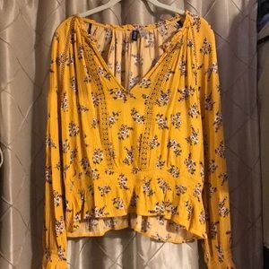 cinched waist long sleeve top 🔴2 for $20🔴